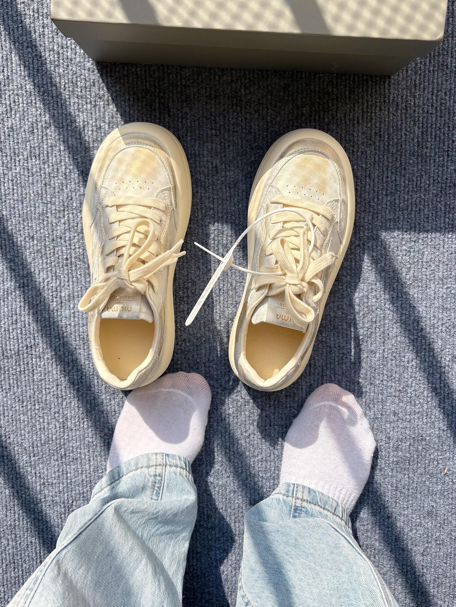 复古擦色小白鞋的魅力谁懂!!!又又又心动了~